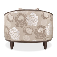 Matching Chair Linen Warm Pecan Pecan Camellia Field Collection By Michael Amini 9090835-LINEN-400