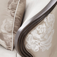 Matching Chair Linen Warm Pecan Pecan Camellia Field Collection By Michael Amini 9090835-LINEN-400
