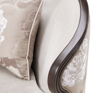 Matching Chair Linen Warm Pecan Pecan Camellia Field Collection By Michael Amini 9090835-LINEN-400