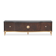 Media Cabinet Warm Pecan Camellia Field Collection By Michael Amini 9090081-400