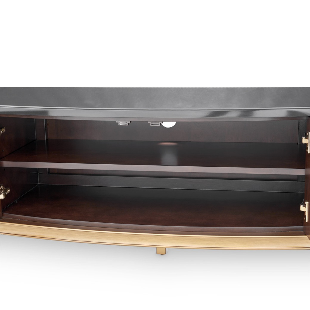 Media Cabinet Warm Pecan Camellia Field Collection By Michael Amini 9090081-400