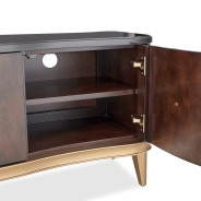 Media Cabinet Warm Pecan Camellia Field Collection By Michael Amini 9090081-400