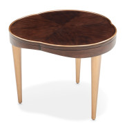 End Table Warm Pecan Camellia Field Collection By Michael Amini 9090205-400