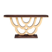 Console Table Warm Pecan Camellia Field Collection By Michael Amini 9090223-400