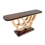 Console Table Warm Pecan Camellia Field Collection By Michael Amini 9090223-400