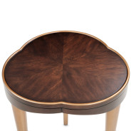 Chairside Table Warm Pecan Camellia Field Collection By Michael Amini 9090206-400