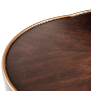 Chairside Table Warm Pecan Camellia Field Collection By Michael Amini 9090206-400