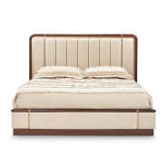Queen Platform Bed w/Lift Mechanism & Slats (4pc) Mason Park Collection By Michael Amini