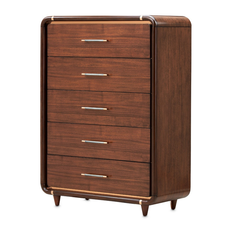 5 Drawer Gentelmen's Chest Umber Mason Park Collection By Michael Amini  9094072SA-406