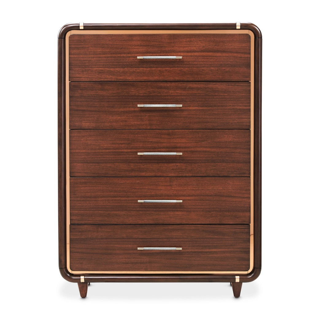 5 Drawer Gentelmen's Chest Umber Mason Park Collection By Michael Amini  9094072SA-406