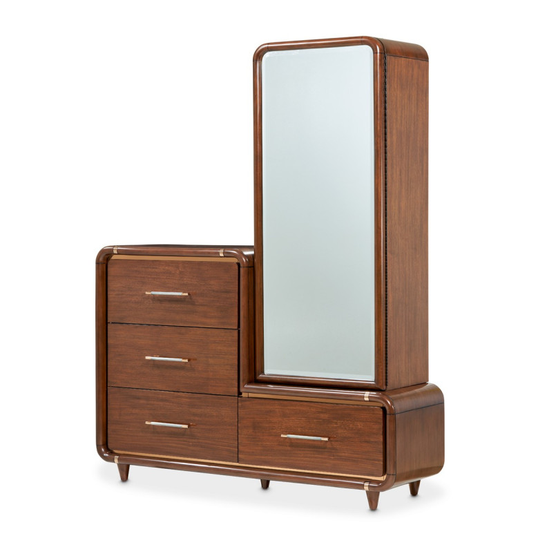 Offset Chest & Storage Mirror 2pc Umber Mason Park Collection By Michael Amini 9094070SA-71-406