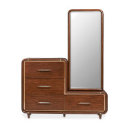 Offset Chest & Storage Mirror 2pc Umber Mason Park Collection By Michael Amini 9094070SA-71-406