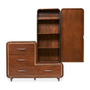 Offset Chest & Storage Mirror 2pc Umber Mason Park Collection By Michael Amini 9094070SA-71-406