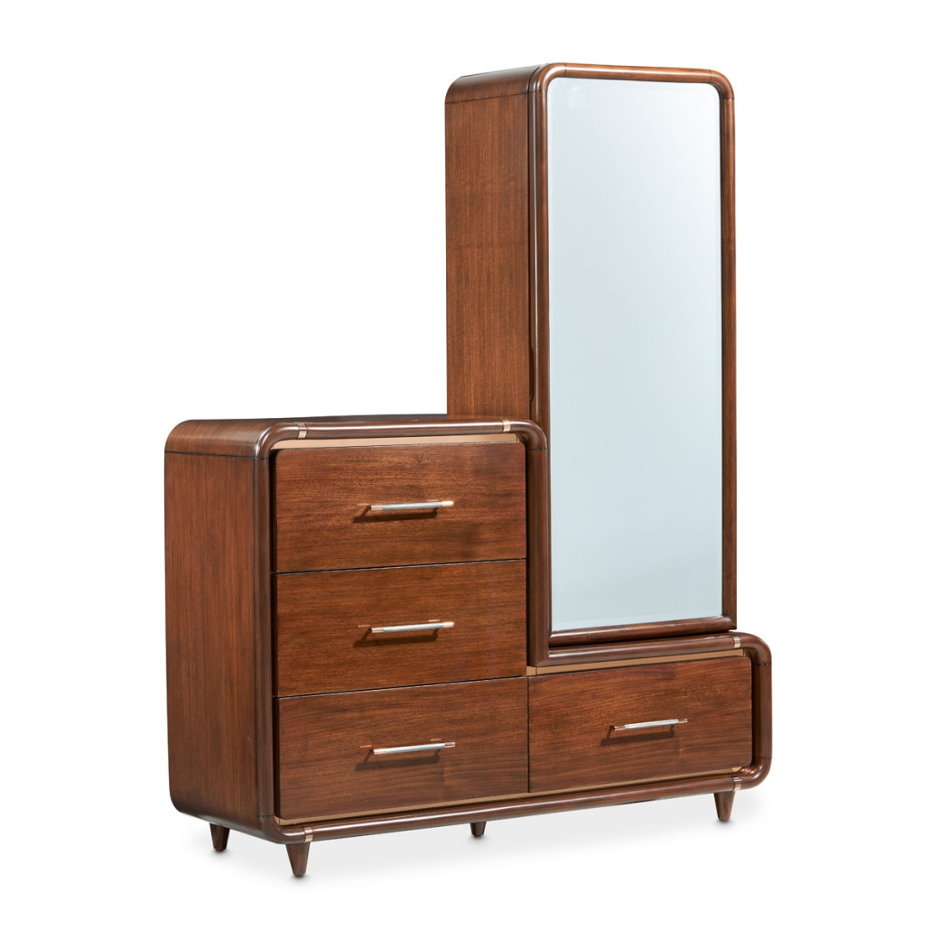 Offset Chest & Storage Mirror 2pc Umber Mason Park Collection By Michael Amini 9094070SA-71-406