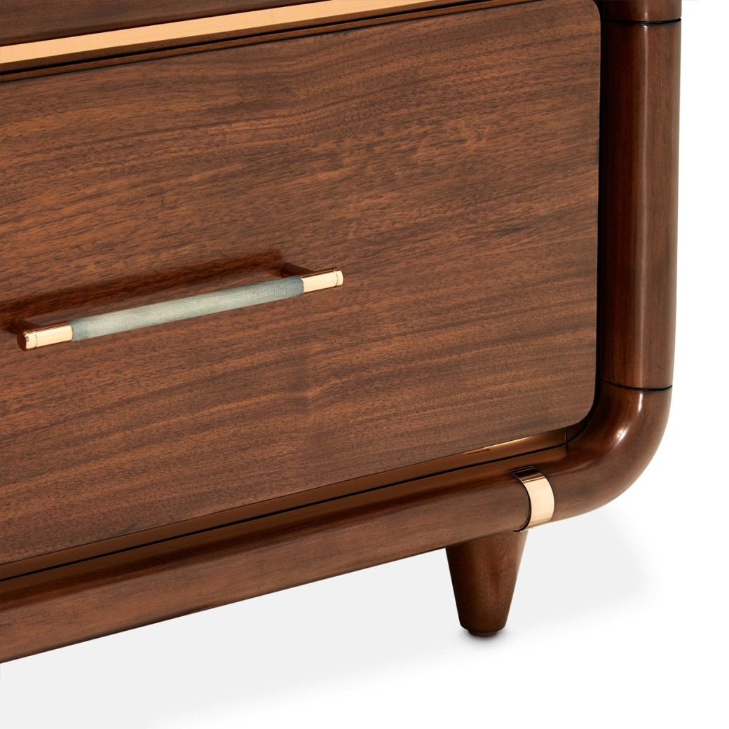Offset Chest & Storage Mirror 2pc Umber Mason Park Collection By Michael Amini 9094070SA-71-406