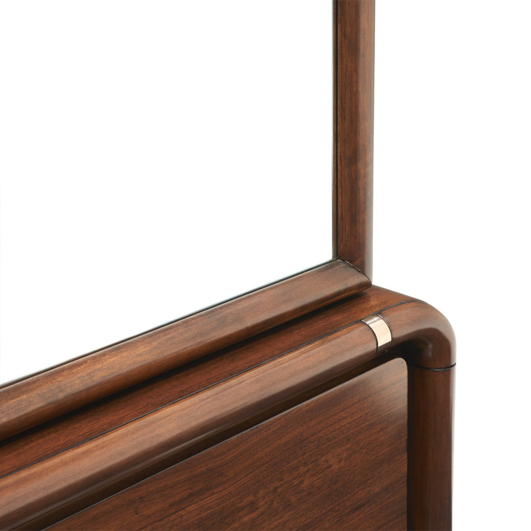 Offset Chest & Storage Mirror 2pc Umber Mason Park Collection By Michael Amini 9094070SA-71-406
