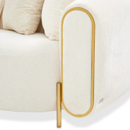 Sofa Crepe Gold Sassani Collection By Michael Amini LFR-SSNI815-CPE-806