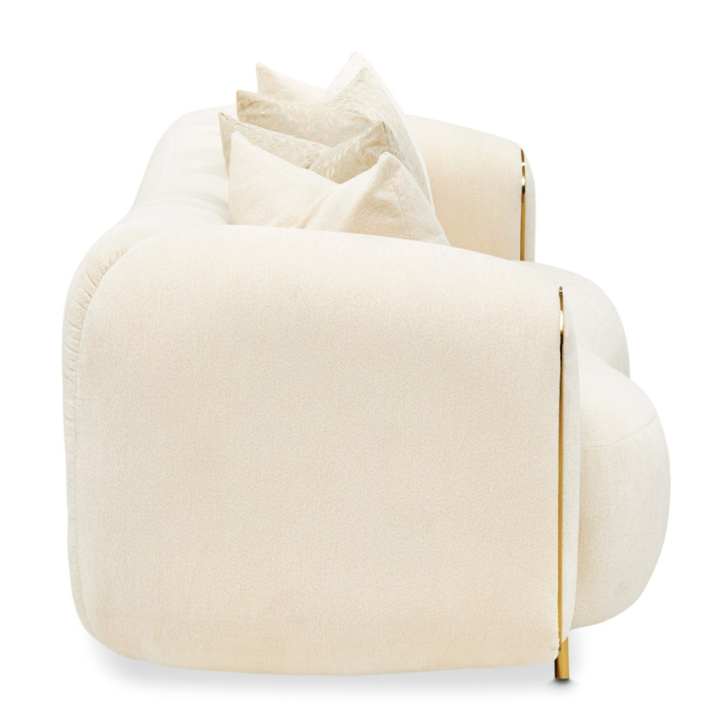 Loveseat Crepe Gold Sassani Collection By Michael Amini LFR-SSNI825-CPE-806