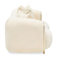 Loveseat Crepe Gold Sassani Collection By Michael Amini LFR-SSNI825-CPE-806