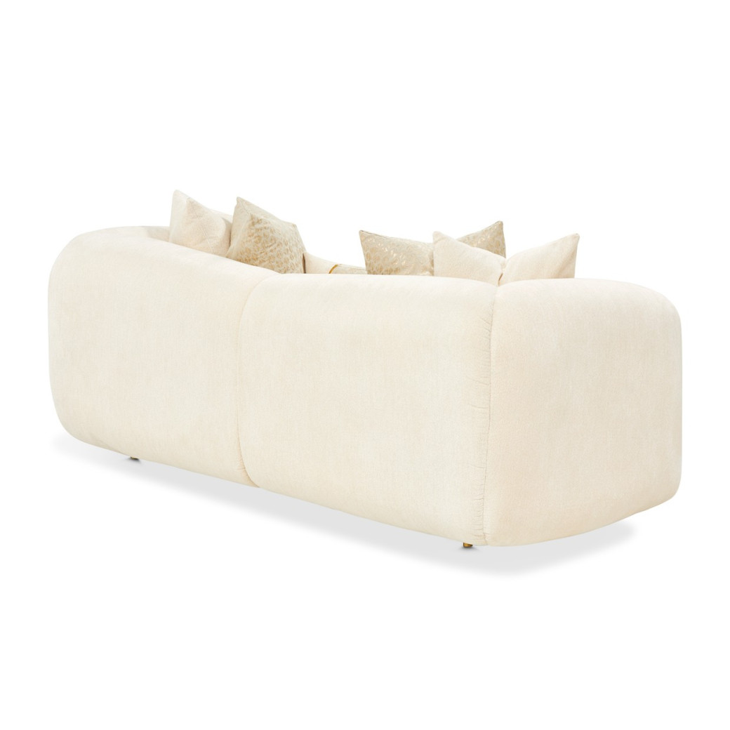 Loveseat Crepe Gold Sassani Collection By Michael Amini LFR-SSNI825-CPE-806