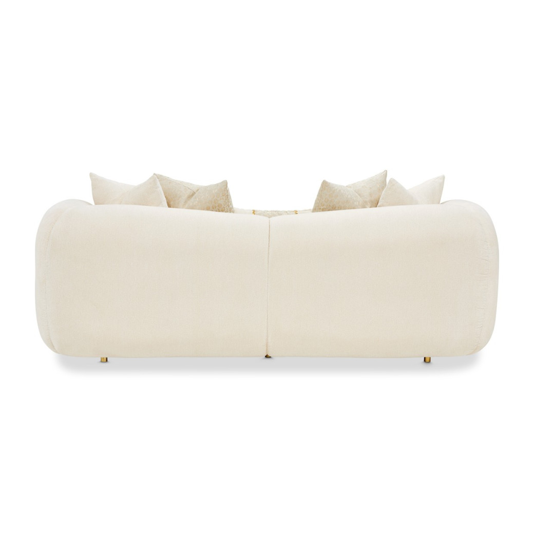 Loveseat Crepe Gold Sassani Collection By Michael Amini LFR-SSNI825-CPE-806