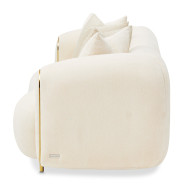 Loveseat Crepe Gold Sassani Collection By Michael Amini LFR-SSNI825-CPE-806