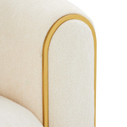 Loveseat Crepe Gold Sassani Collection By Michael Amini LFR-SSNI825-CPE-806