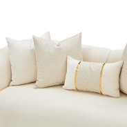 Loveseat Crepe Gold Sassani Collection By Michael Amini LFR-SSNI825-CPE-806
