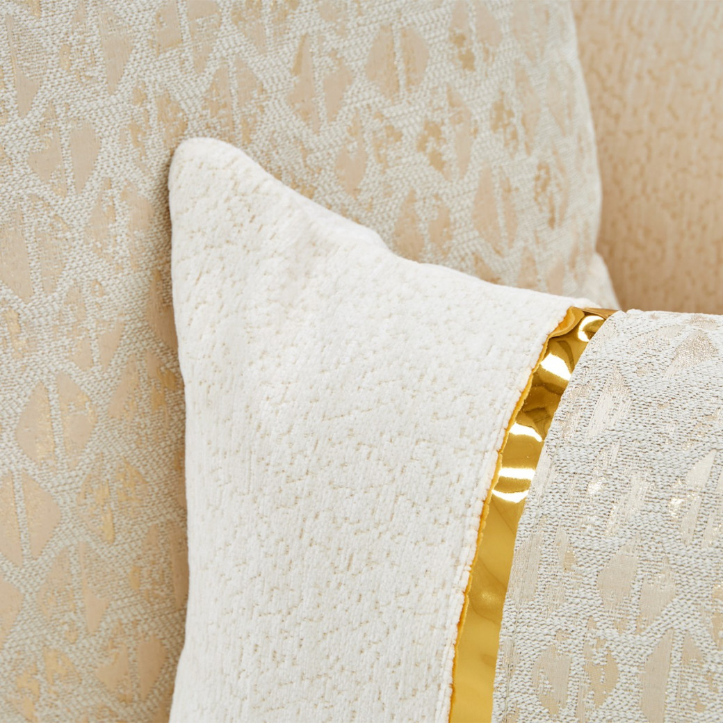 Loveseat Crepe Gold Sassani Collection By Michael Amini LFR-SSNI825-CPE-806