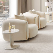 Chair Crepe Gold Sassani Collection By Michael Amini LFR-SSNI835-CPE-806