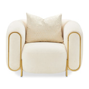 Chair Crepe Gold Sassani Collection By Michael Amini LFR-SSNI835-CPE-806