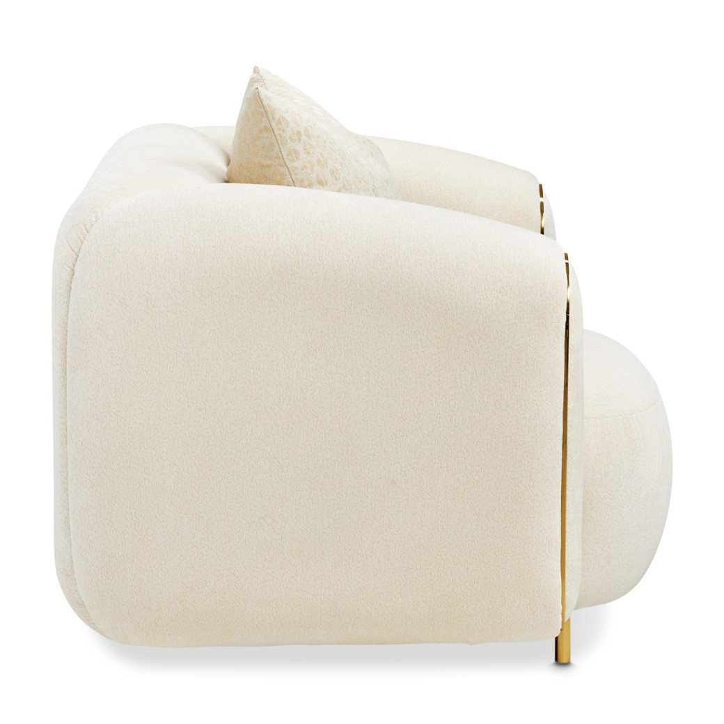 Chair Crepe Gold Sassani Collection By Michael Amini LFR-SSNI835-CPE-806