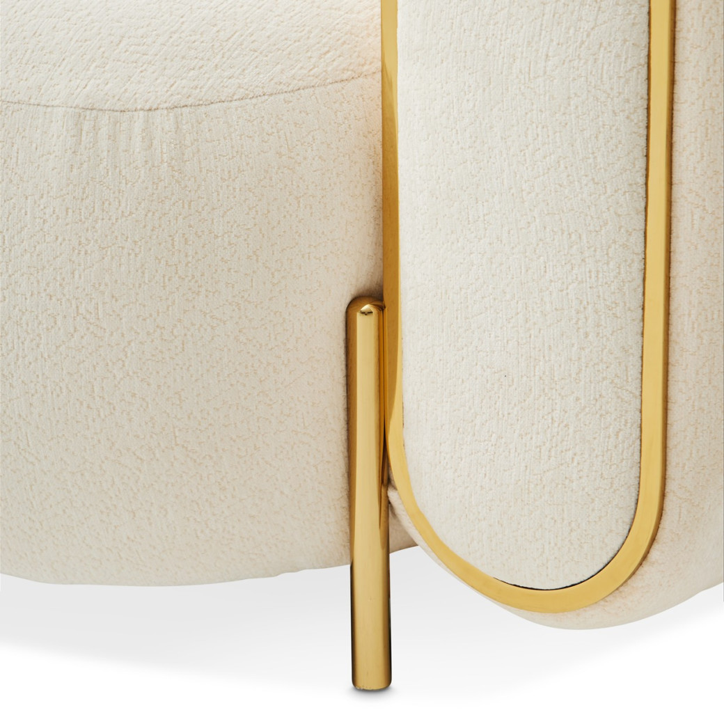 Chair Crepe Gold Sassani Collection By Michael Amini LFR-SSNI835-CPE-806