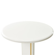 End Table Pearl White/Gold Sassani Collection By Michael Amini LFR-SSNI202-128