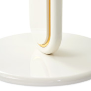 End Table Pearl White/Gold Sassani Collection By Michael Amini LFR-SSNI202-128