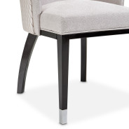 7PC Double Pedestal Dining Table Glossy Charcoal Sand Carmela Collection by Michael Amimi  LFR-CRMA002-830