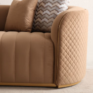Sofa Caramel Gold Ariana Collection by Michael Amini LFR-ARNA815-CML-806