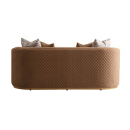 Loveseat Caramel Gold Ariana Collection by Michael Amini LFR-ARNA825-CML-806