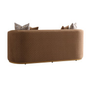 Loveseat Caramel Gold Ariana Collection by Michael Amini LFR-ARNA825-CML-806