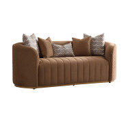 Loveseat Caramel Gold Ariana Collection by Michael Amini LFR-ARNA825-CML-806