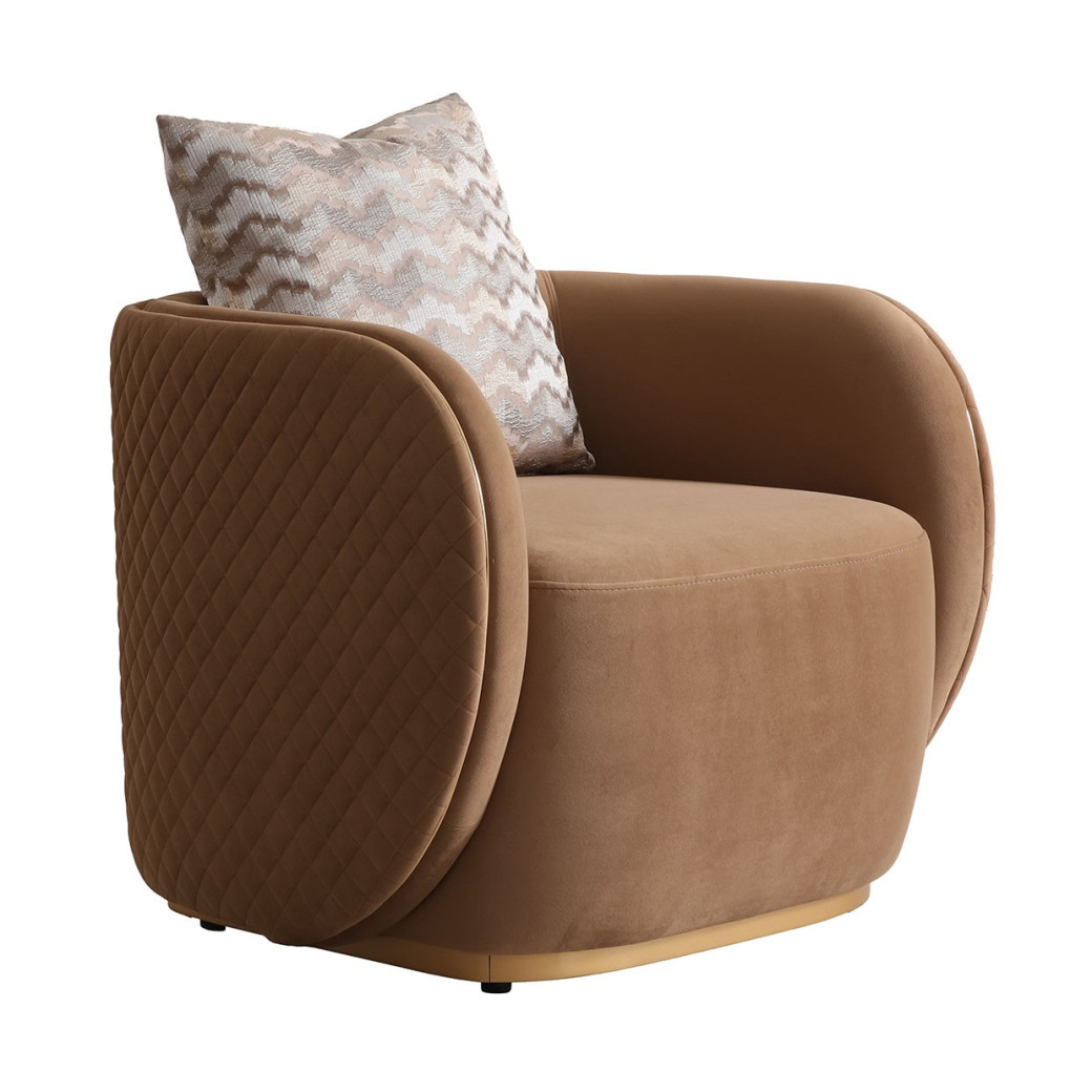 Chair Caramel Gold Ariana Collection by Michael Amini LFR-ARNA835-CML-806
