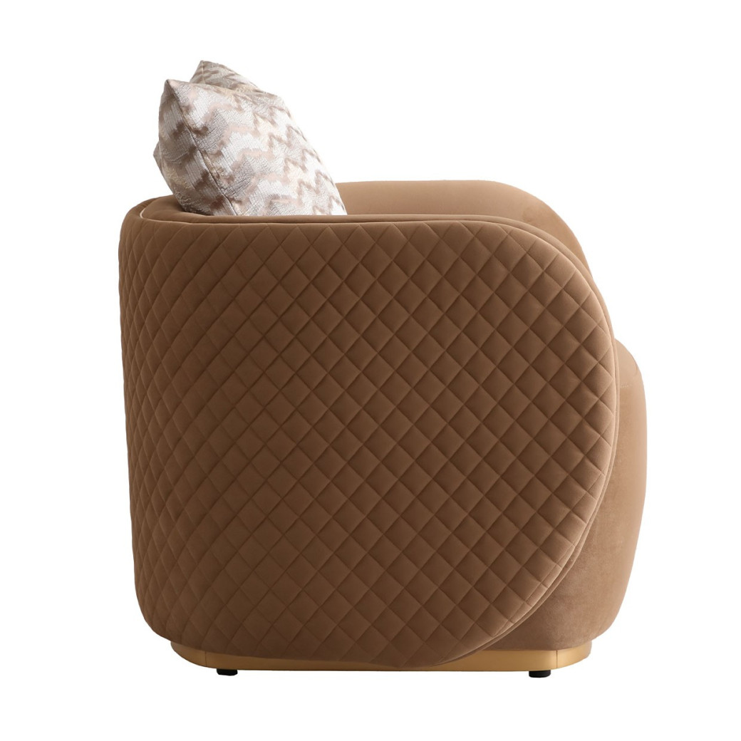 Chair Caramel Gold Ariana Collection by Michael Amini LFR-ARNA835-CML-806
