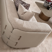 Sofa Mink Light Ash Canberra Collection By Michael Amini LFR-CNBA816-MNK-120