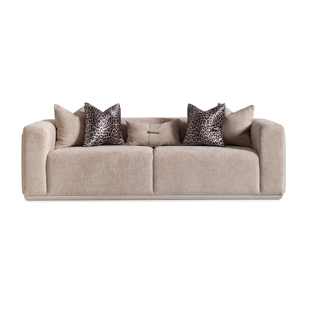 Sofa Mink Light Ash Canberra Collection By Michael Amini LFR-CNBA816-MNK-120