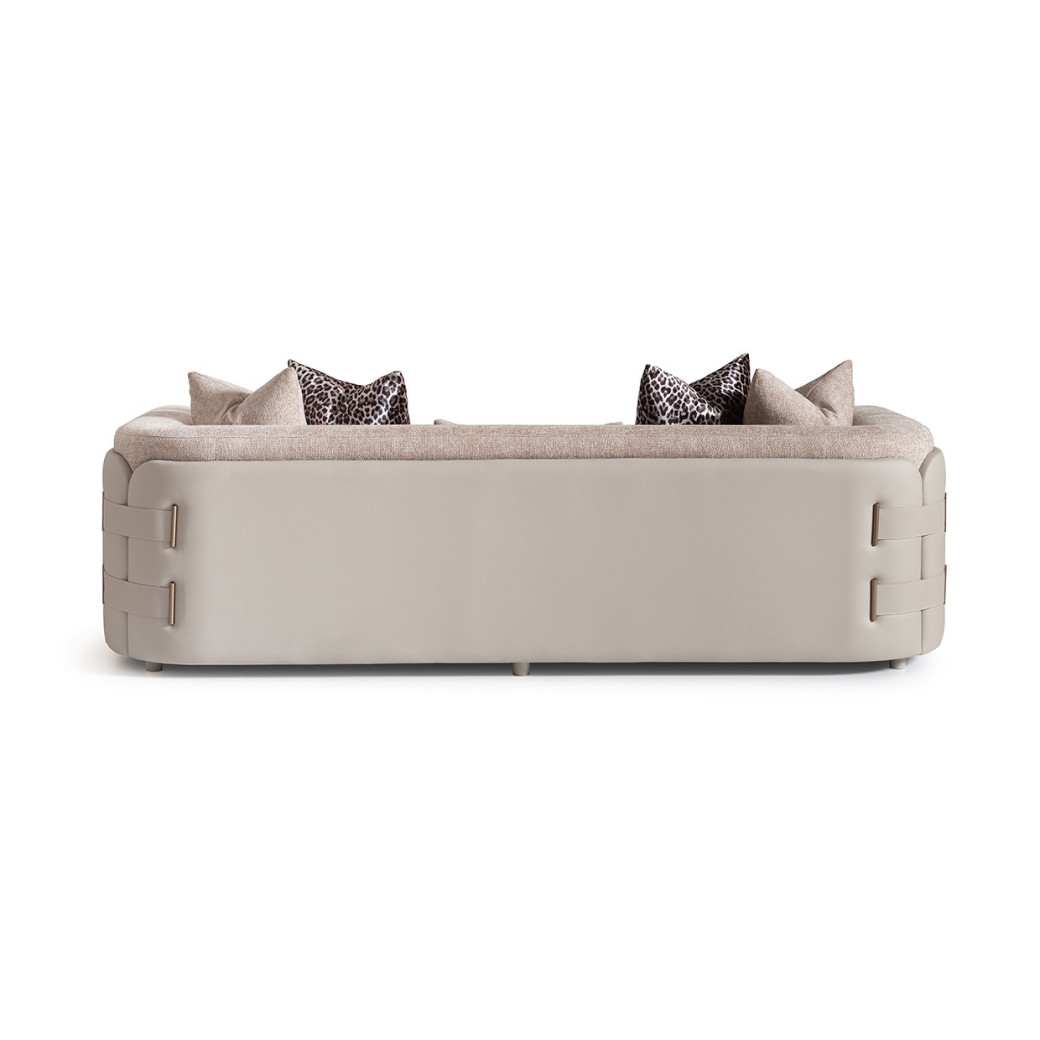 Sofa Mink Light Ash Canberra Collection By Michael Amini LFR-CNBA816-MNK-120