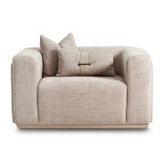 Chair 1/2 Mink Light Ash Canberra Collection By Michael Amini LFR-CNBA838-MNK-120