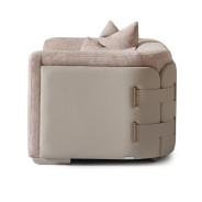 Chair 1/2 Mink Light Ash Canberra Collection By Michael Amini LFR-CNBA838-MNK-120
