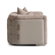 Chair 1/2 Mink Light Ash Canberra Collection By Michael Amini LFR-CNBA838-MNK-120
