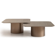 Tall Cocktail Table 2pc Light Ash Canberra Collection By Michael Amini LFR-CNBA201-120