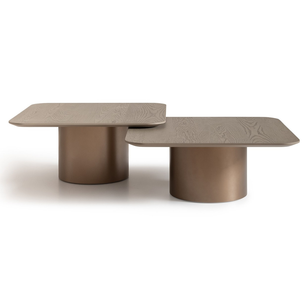 Short Cocktail Table Light Ash  Canberra Collection By Michael Amini  LFR-CNBA204-120